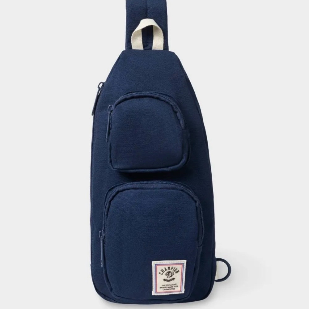 Champion Sling Bag Crossbody Backpack NWT Unisex Navy Blue - Picture 14 of 14